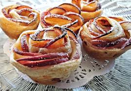 Rose Apple Tart Puff Pastry